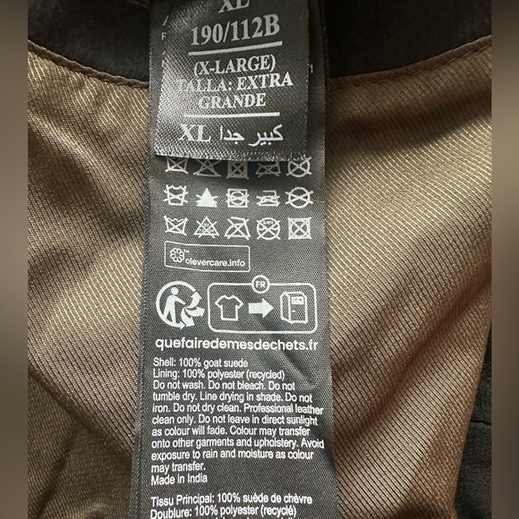 ALLSAINTS Iro Biker Jacket 100% Goat Suede - Picture 14 of 15